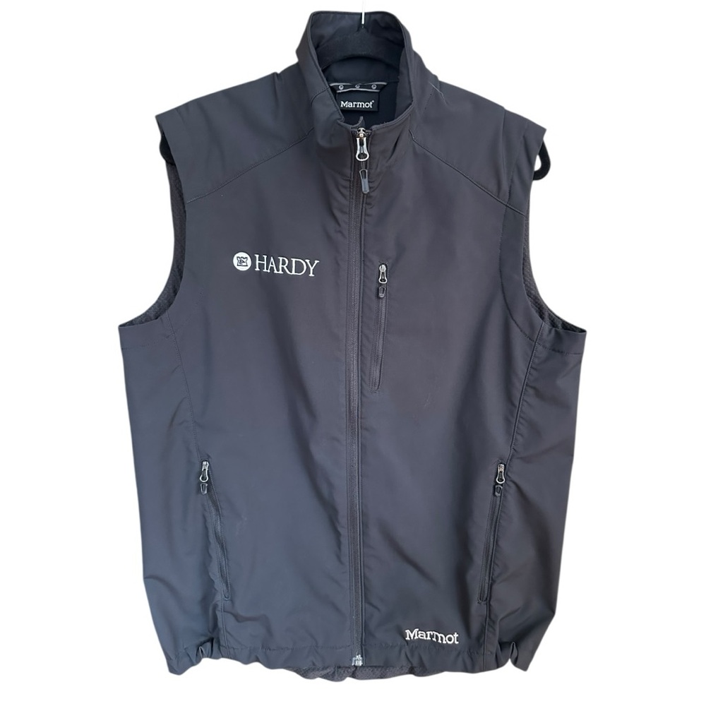 Marmot Men’s Large Black Full Zip Softshell Jacket Vest